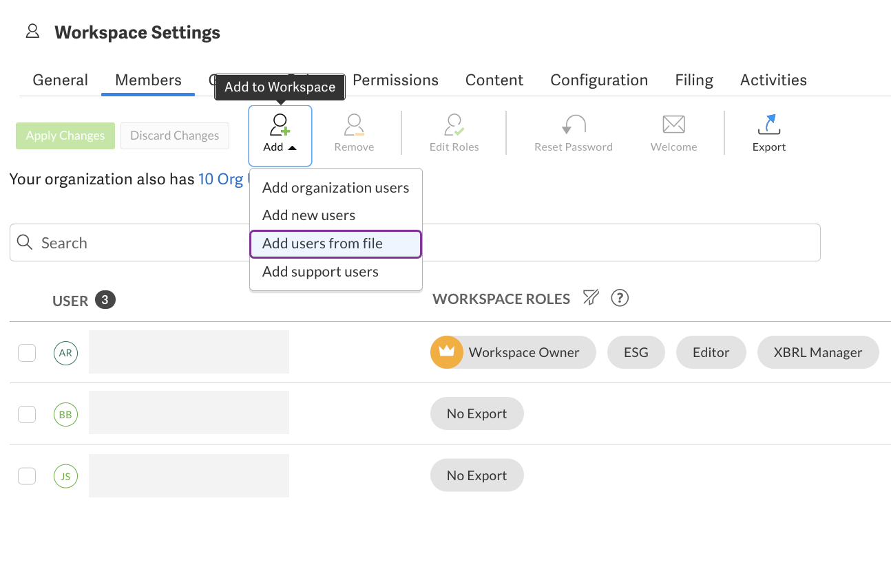 Bulk add users from a CSV file