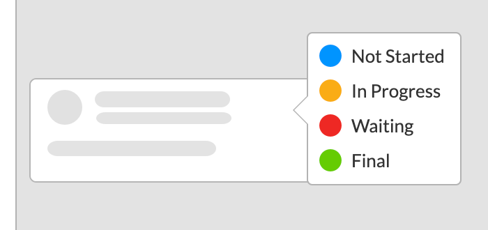 select a label from the list