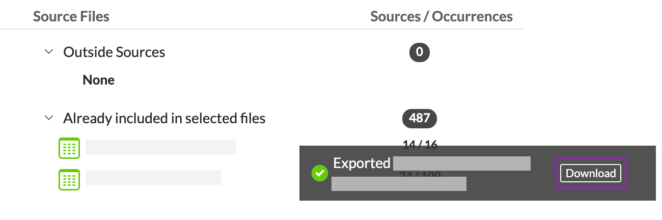 Download export