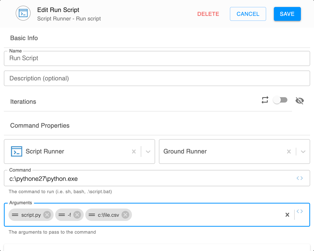 Python batch script inputs