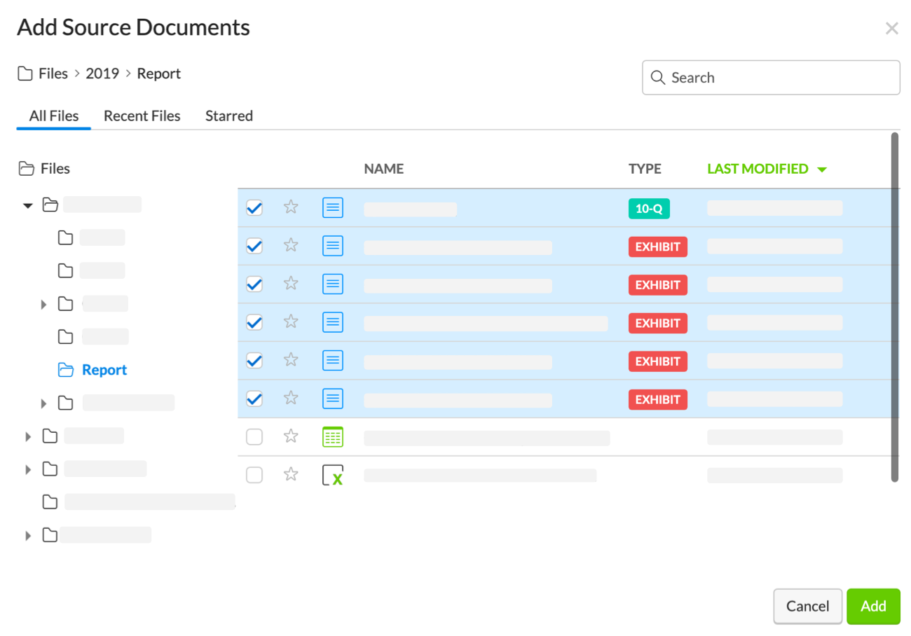 Select Source Files