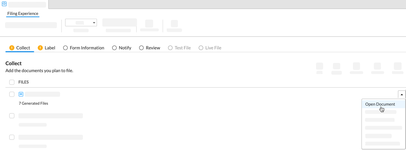 Open document