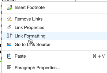 Link Formatting