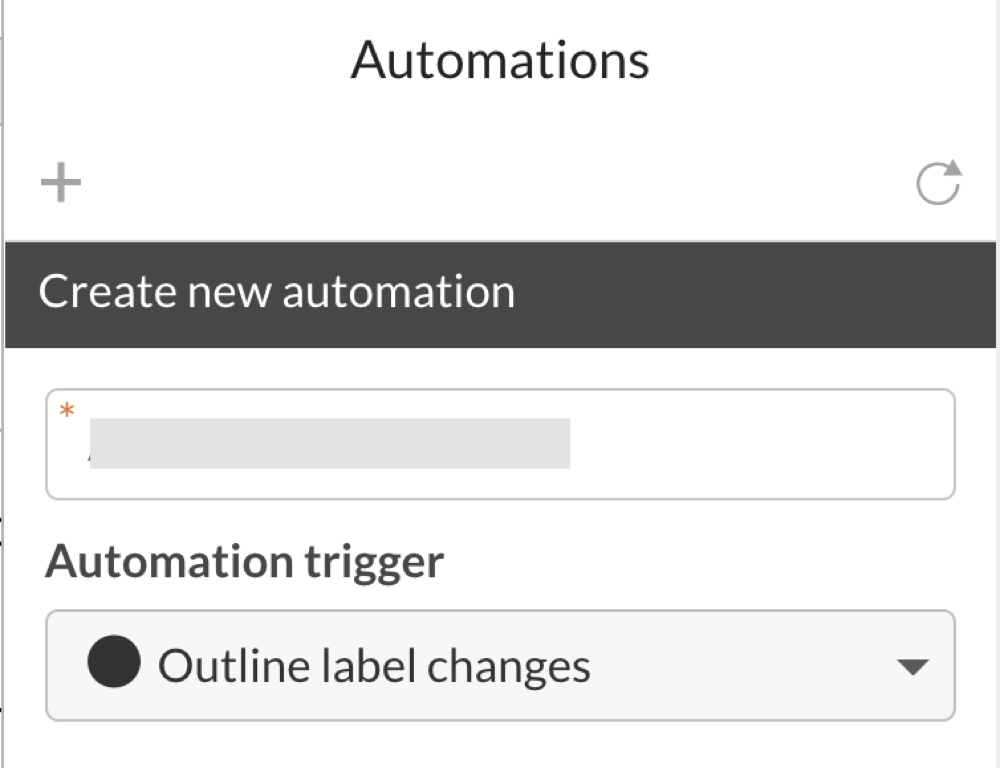 choose a trigger from the drop-down