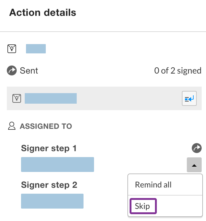 Skip signer step