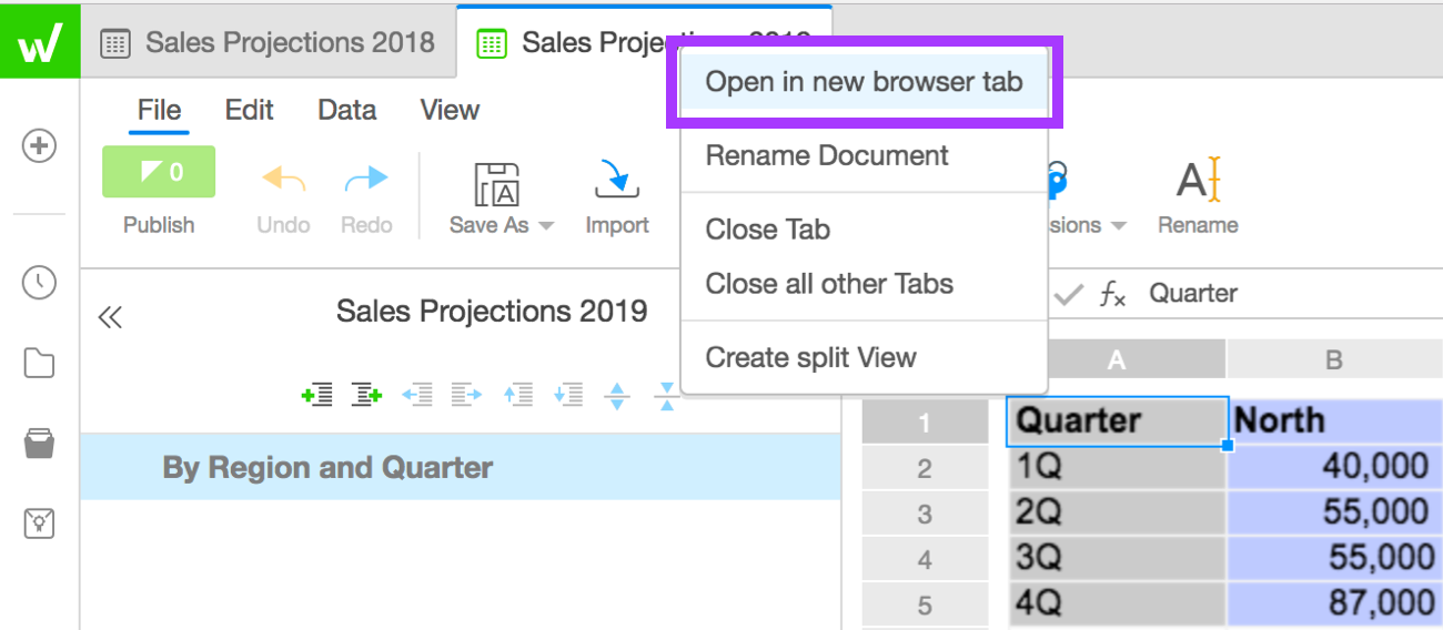 Viewing in Separate Windows