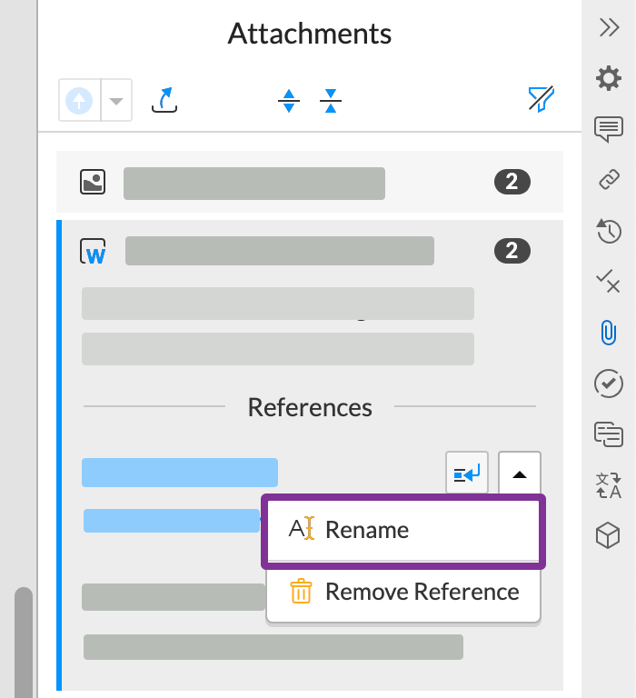 rename a label for one reference