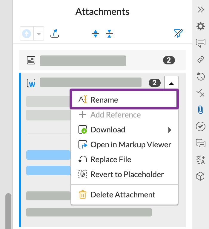 rename a label for all attachments