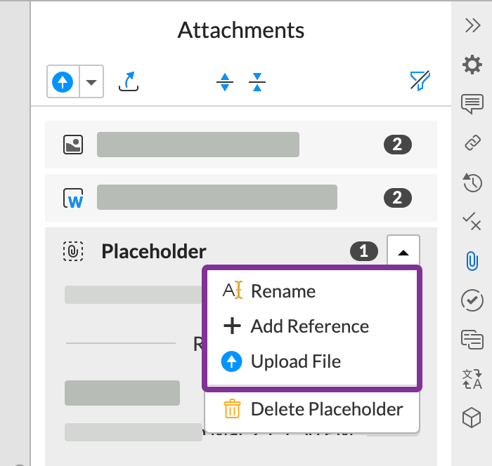 upload a file to a placeholder