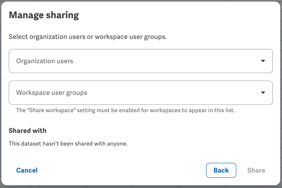 Enable sharing with user groups via the 