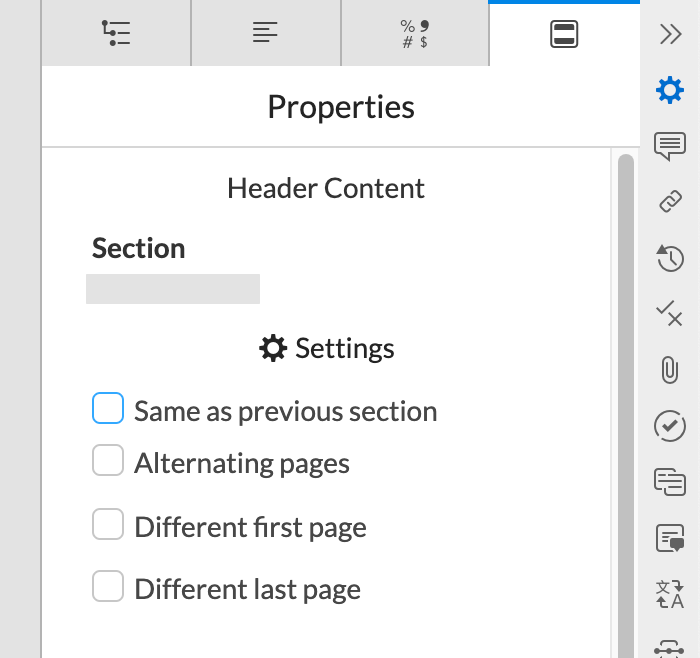 Add headers and footers – Support Center