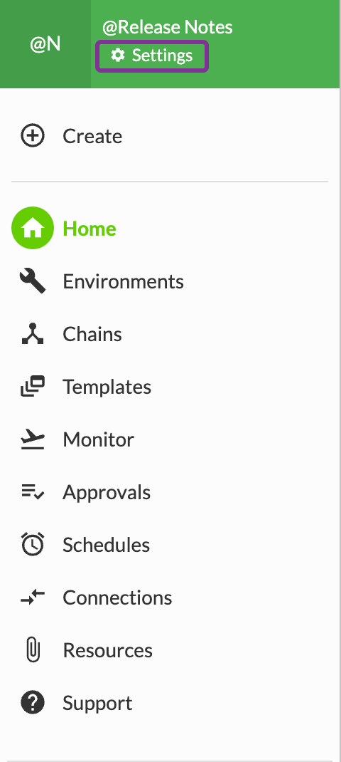 screenshot:settings panel