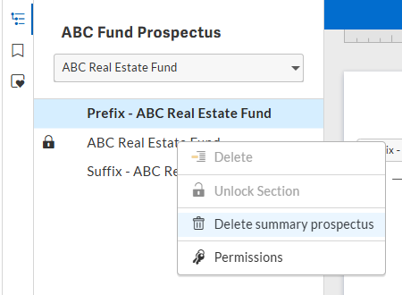 Delete summary prospectus