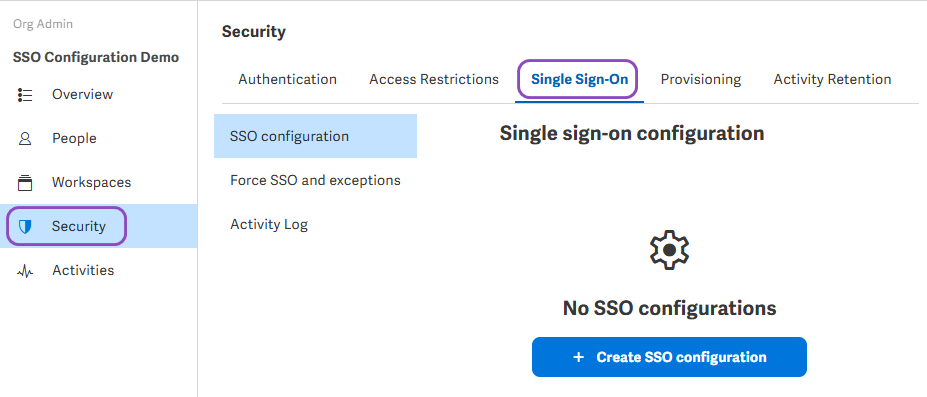 Configure SAML single sign-on – Support Center