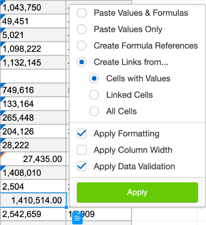 Create Link in Cell