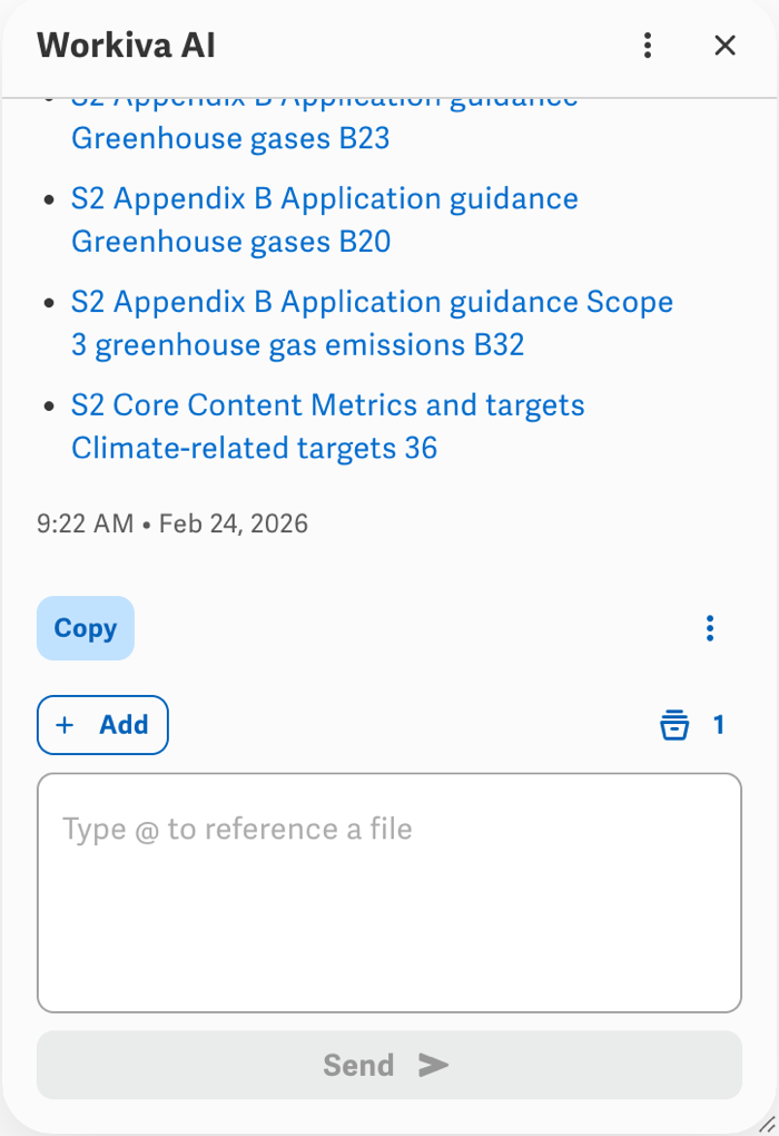 Use Workiva AI with IFRS Sustainability Disclosure Standards – Support ...
