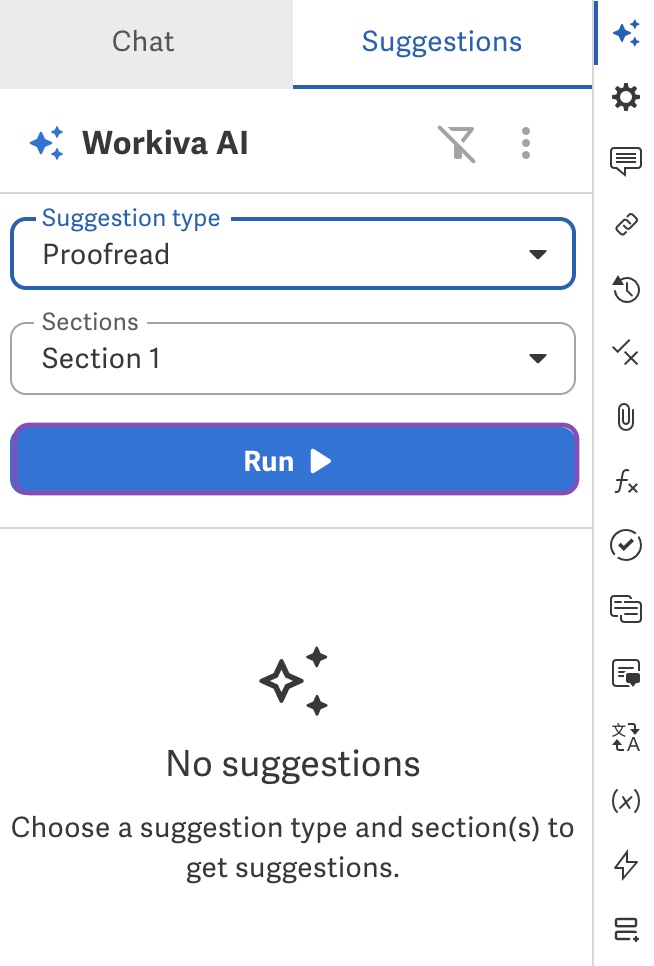 Run suggestion type