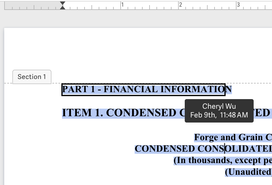 Hover blackline for author