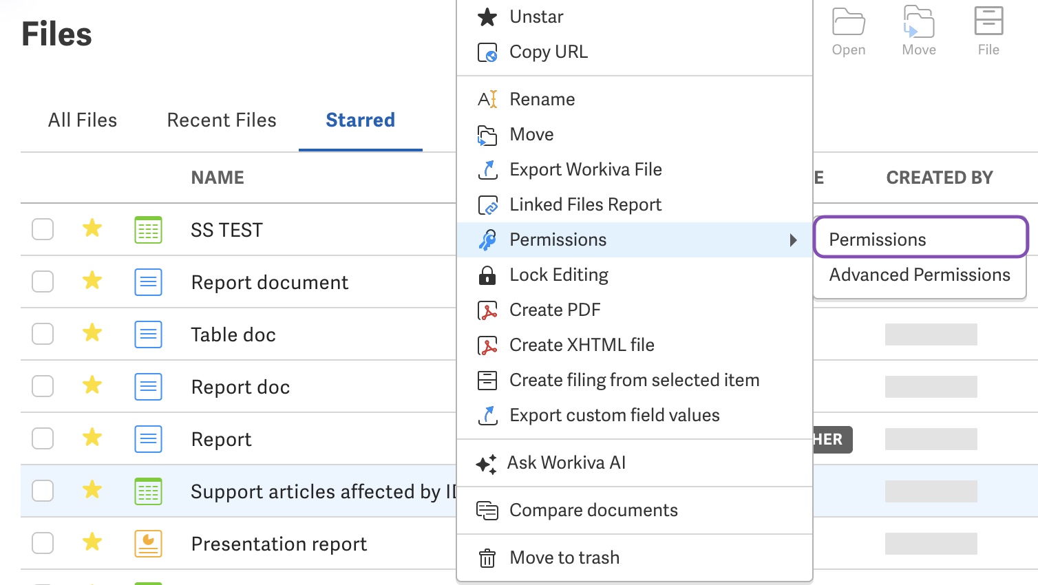 Grant access through permissions