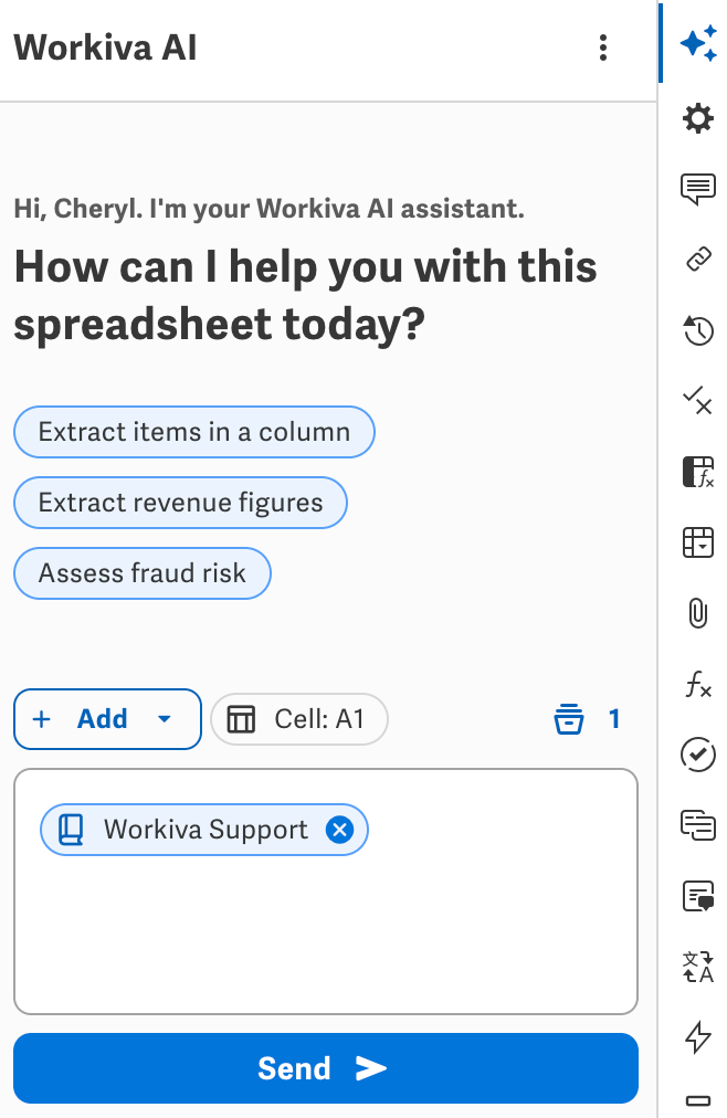 Remove knowledge by clicking on X within the prompt text box