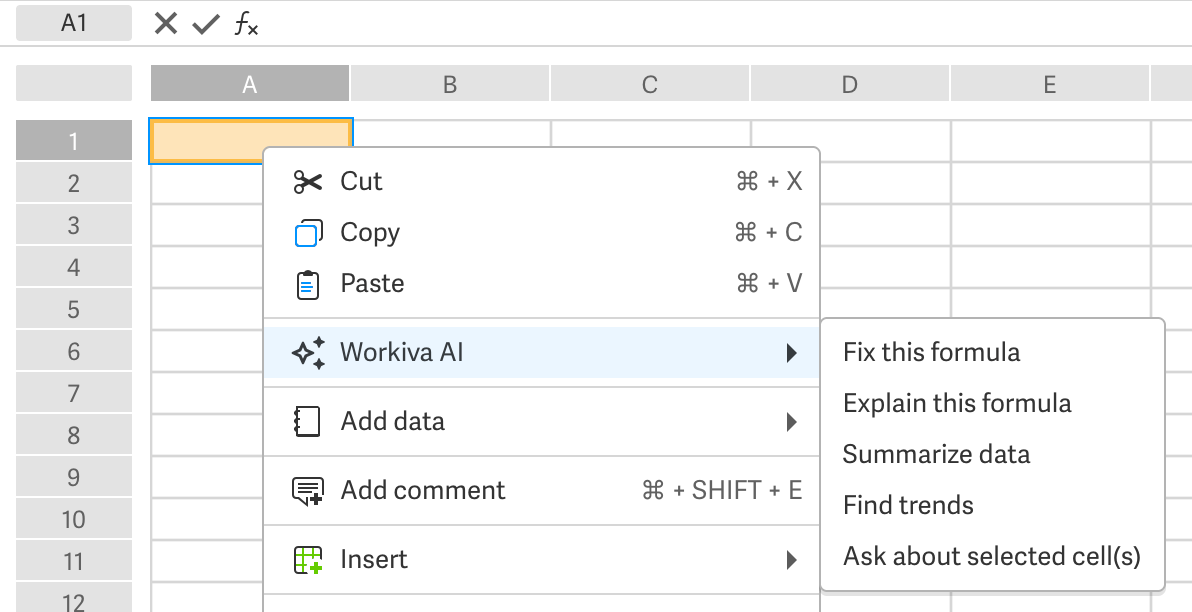 Take actions within the right-click menu