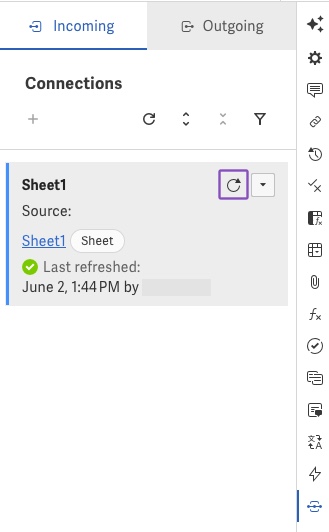 Refresh through panel