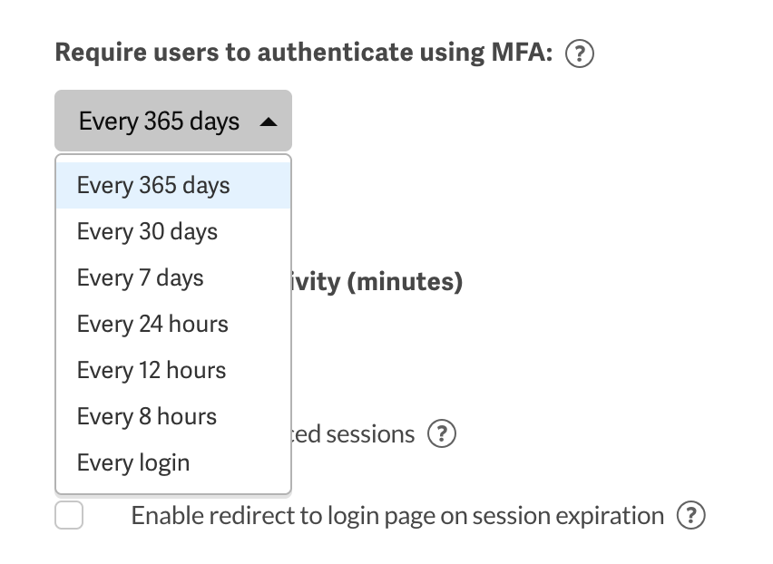 Require users to authenticate using MFA