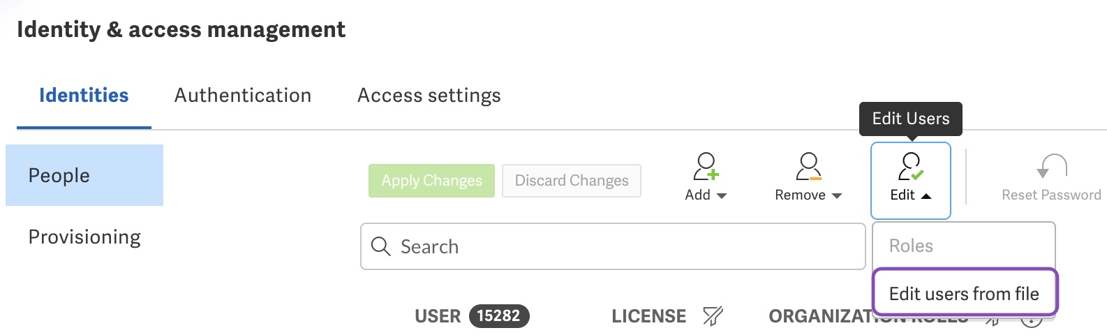 edit users from file
