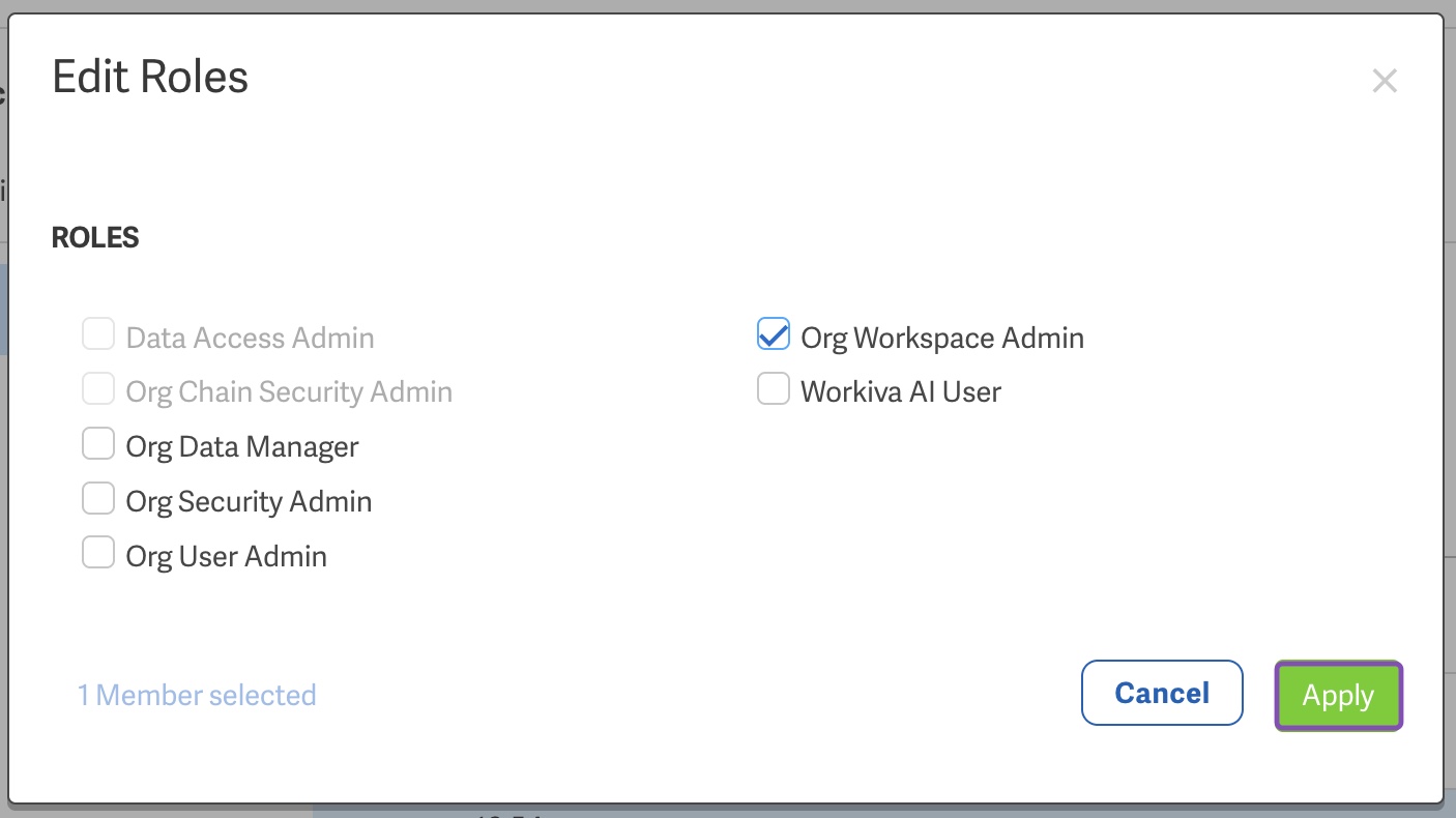 Apply roles to multiple users