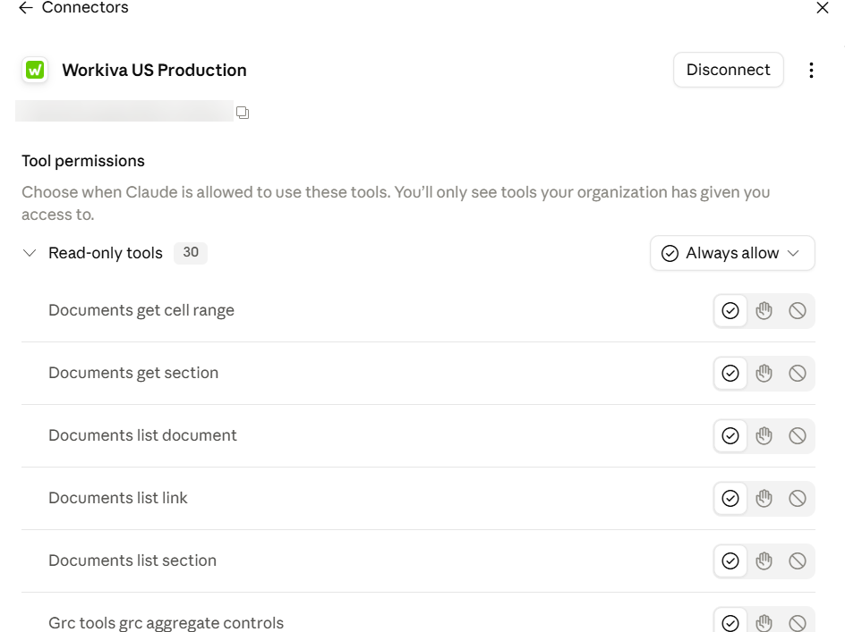 Permissions confirmation screen showing Claude's access scope