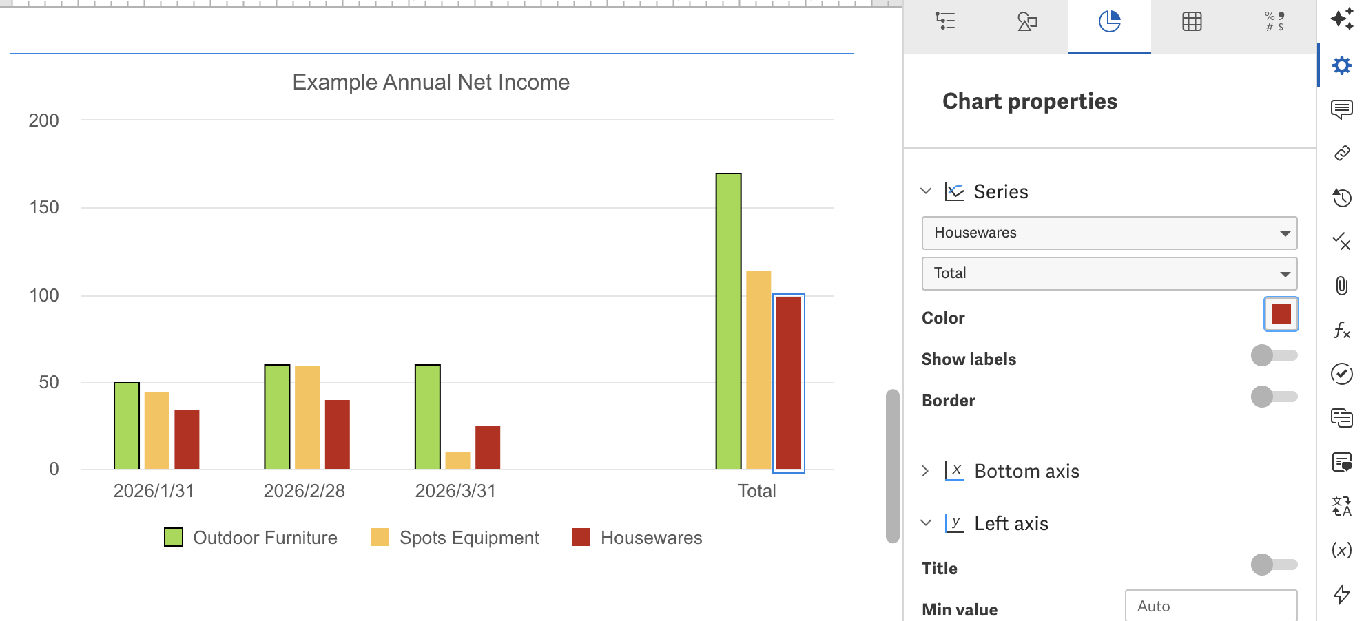 Customize specific bar in chart