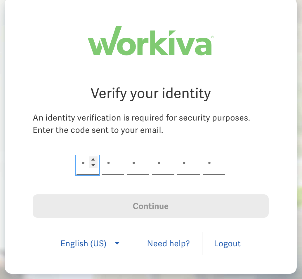 Enter email code
