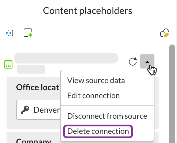 Expand the dropdown for the group of placeholders and select Delete placeholders